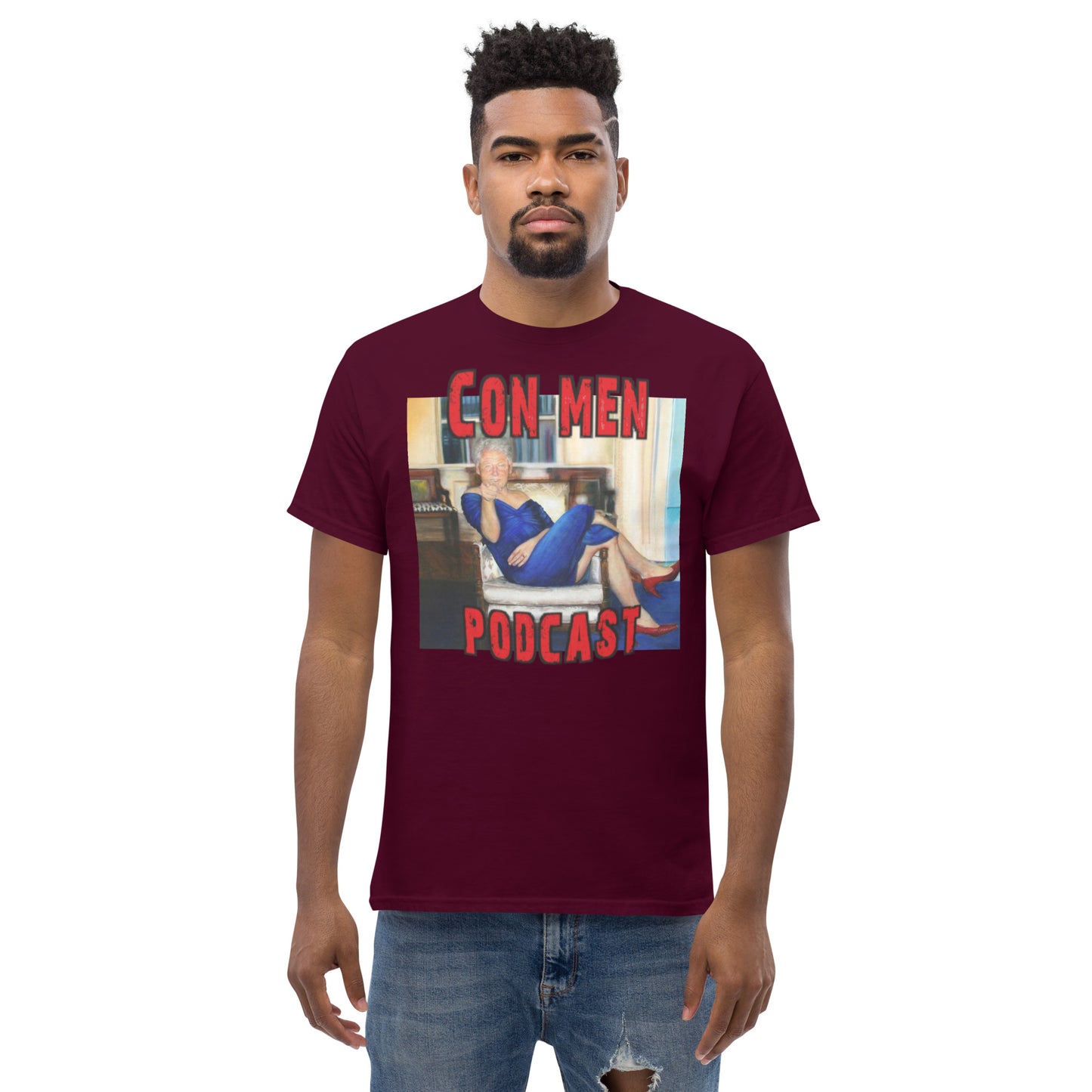 Bill Clinton Painting Men's classic tee