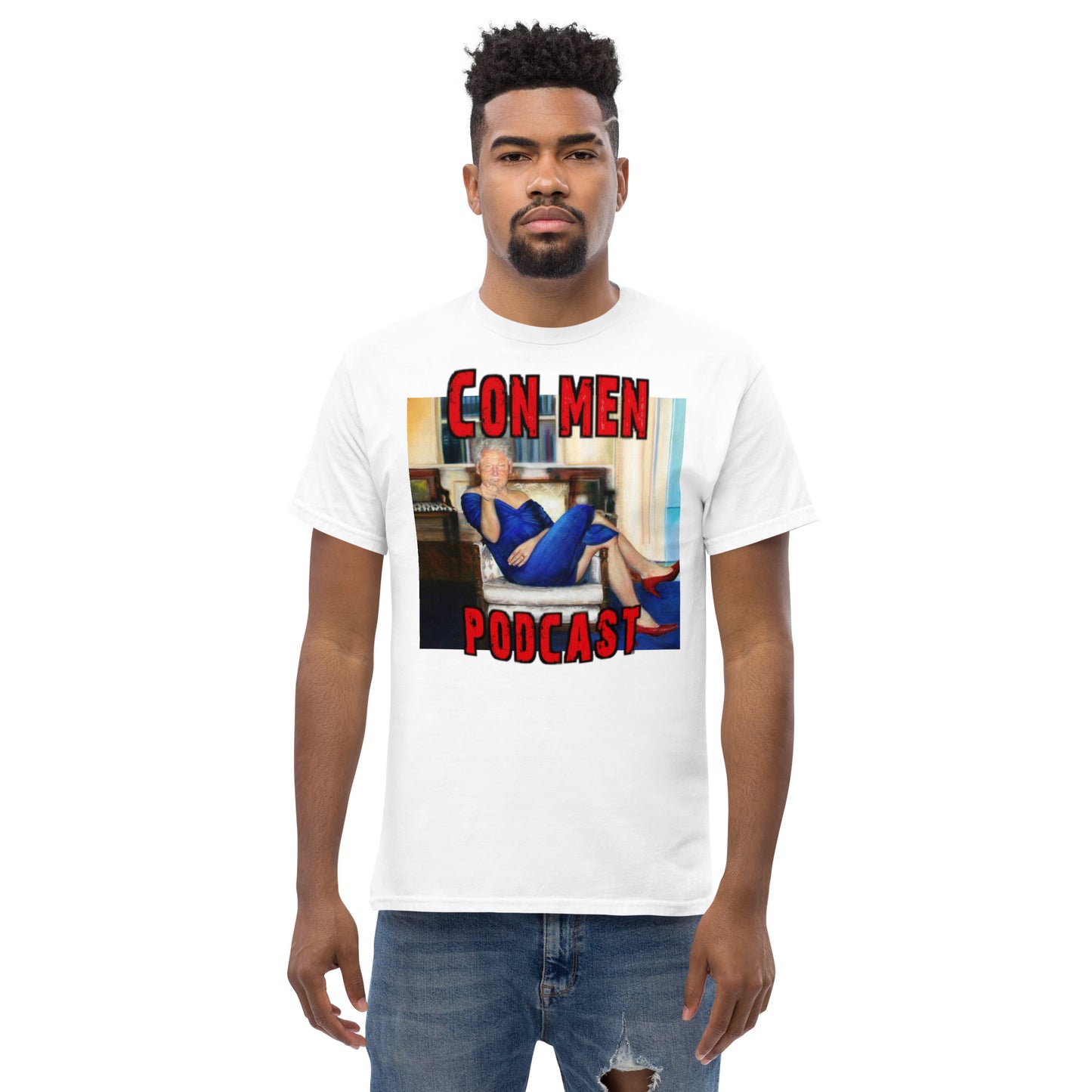 Bill Clinton Painting Men's classic tee